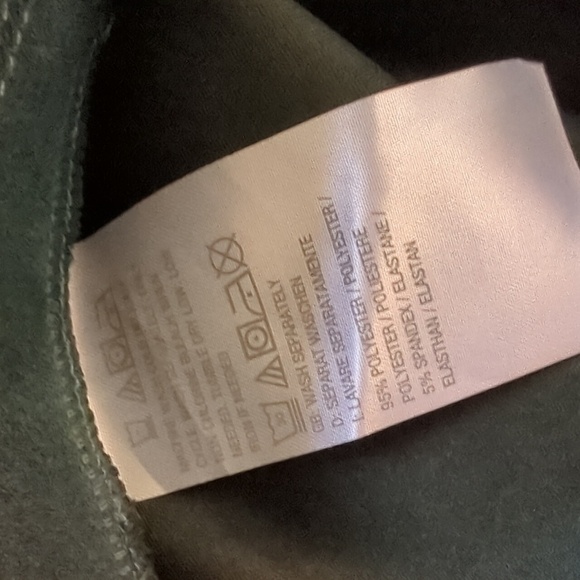 1X Petite - J Jason Wu | Evergreen Faux Suede Straight-Leg Pants (Petite) - Picture 5 of 6